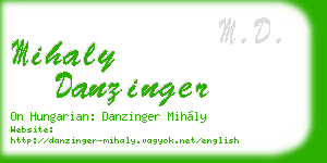 mihaly danzinger business card